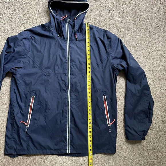 Decathlon Tribord Windbreaker Women’s XL Windproof Jacket Full Zip Hooded Blue - Picture 8 of 13